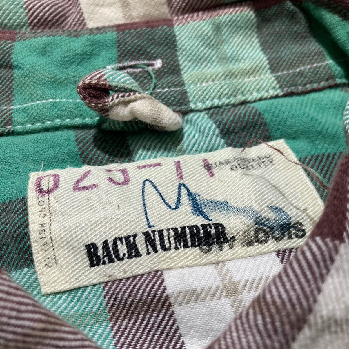Japanese Brand 2000s Back Number Western Shirt Flanel Number (N)ine Style Size US M / EU 48-50 / 2 - 13 Thumbnail