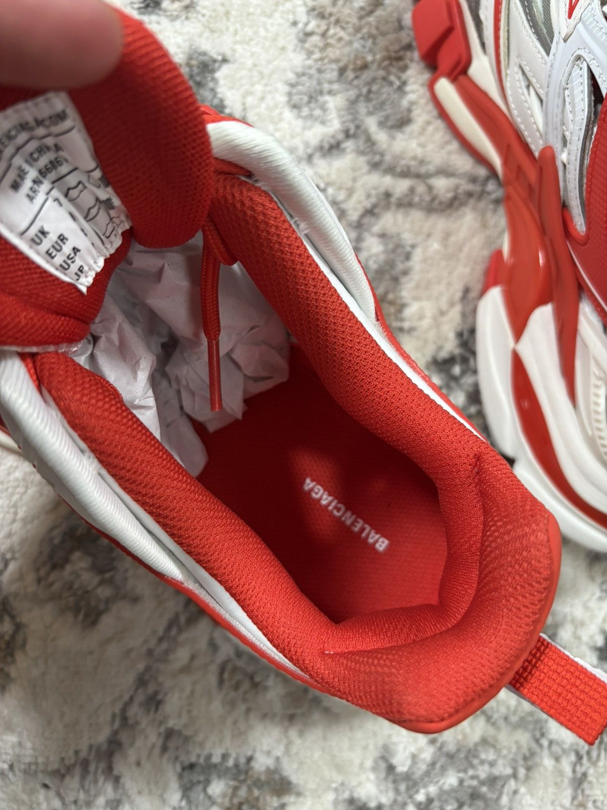 Balenciaga Balenciage Tracks Red Size US 8 / EU 41 - 6 Thumbnail