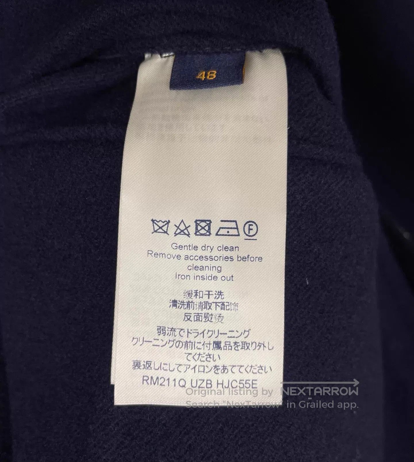 Louis Vuitton Blue Long Structured Coat - Size M. Size US M / EU 48-50 / 2 - 6 Thumbnail