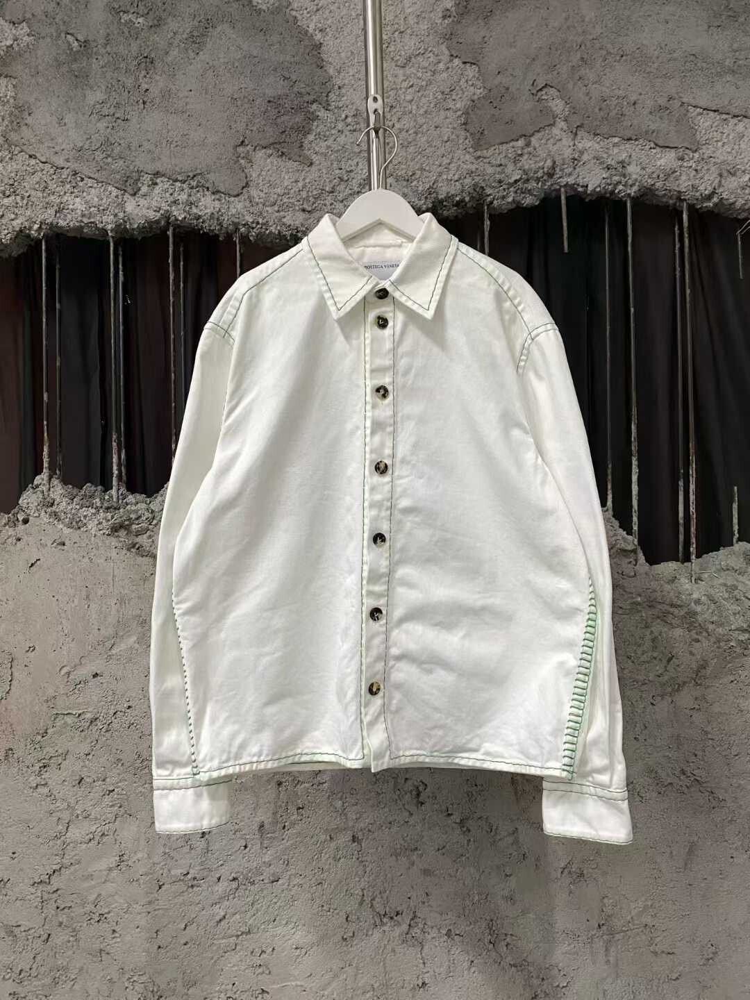 Bottega Veneta Bottega Veneta Green Denim Shirt Size US L / EU 52-54 / 3 - 1 Thumbnail