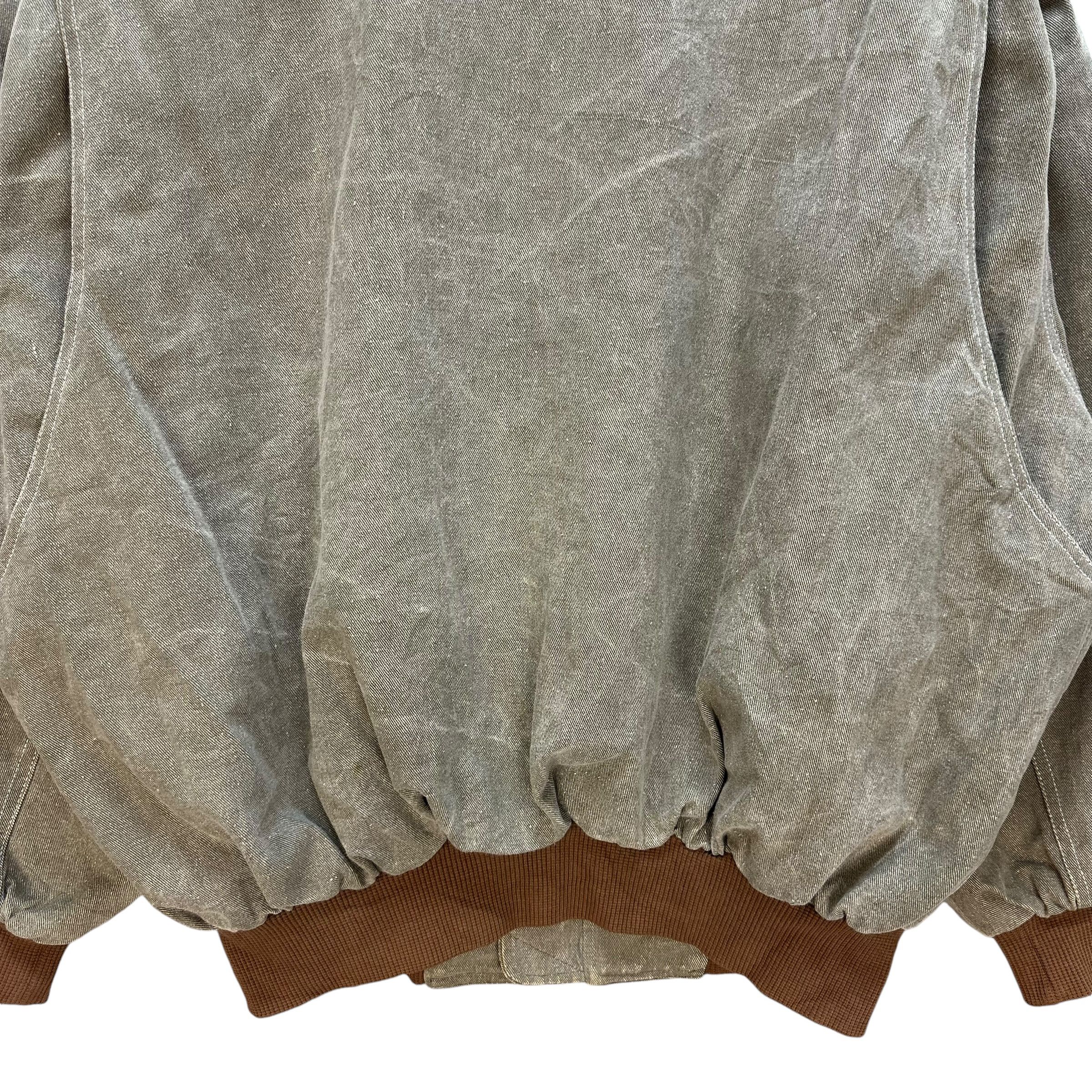 PERSON'S PERSON'S Capital P Big Logo Work Bomber Jacket #A56-1290 Size US XL / EU 56 / 4 - 14 Thumbnail