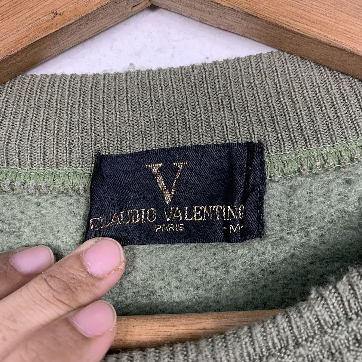 Japanese Brand Claudio Valentino Big Logo Sweatshirt Size US M / EU 48-50 / 2 - 11 Thumbnail
