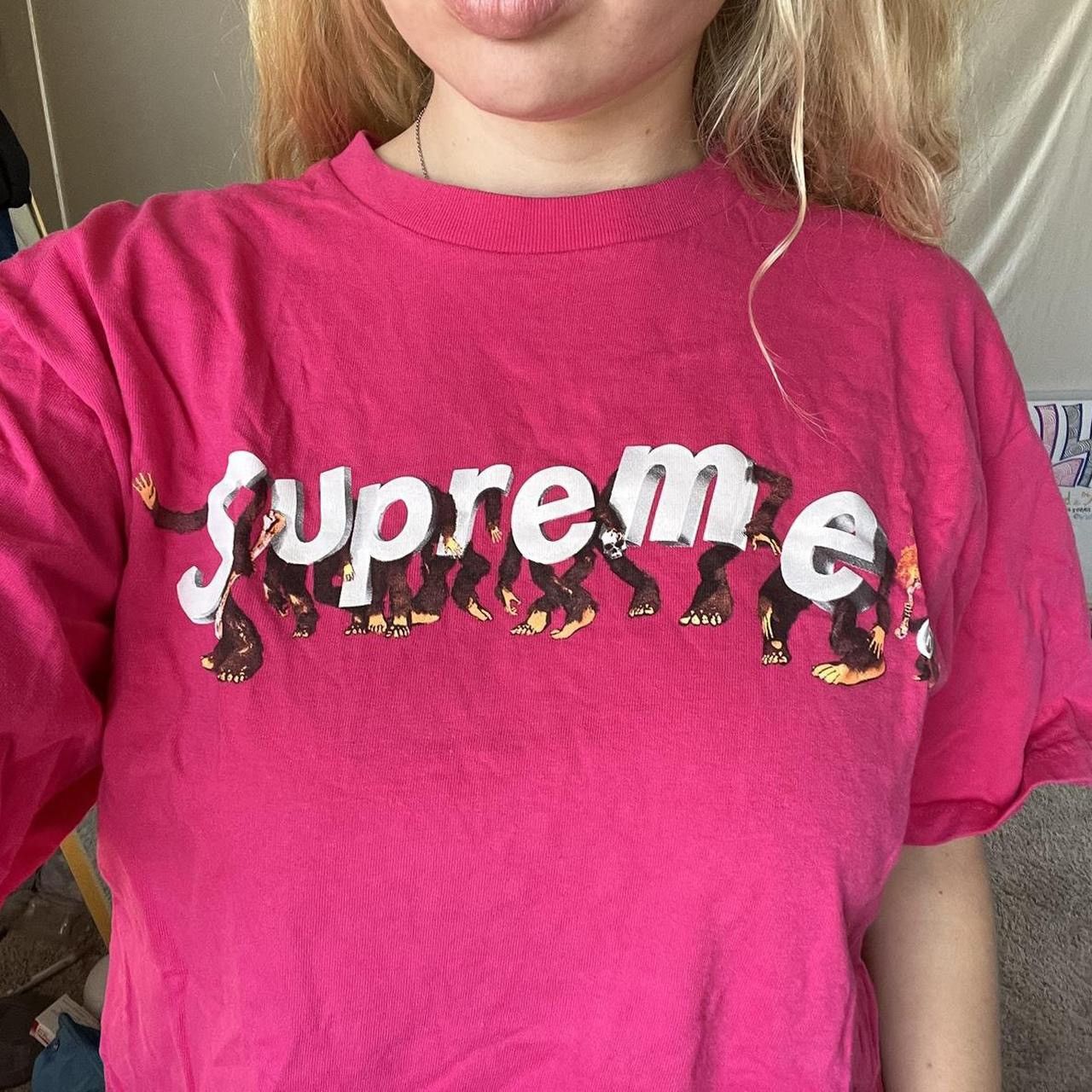 Supreme SS21 Supreme Apes Tees "Pink" Shirt Size US M / EU 48-50 / 2 - 6 Thumbnail
