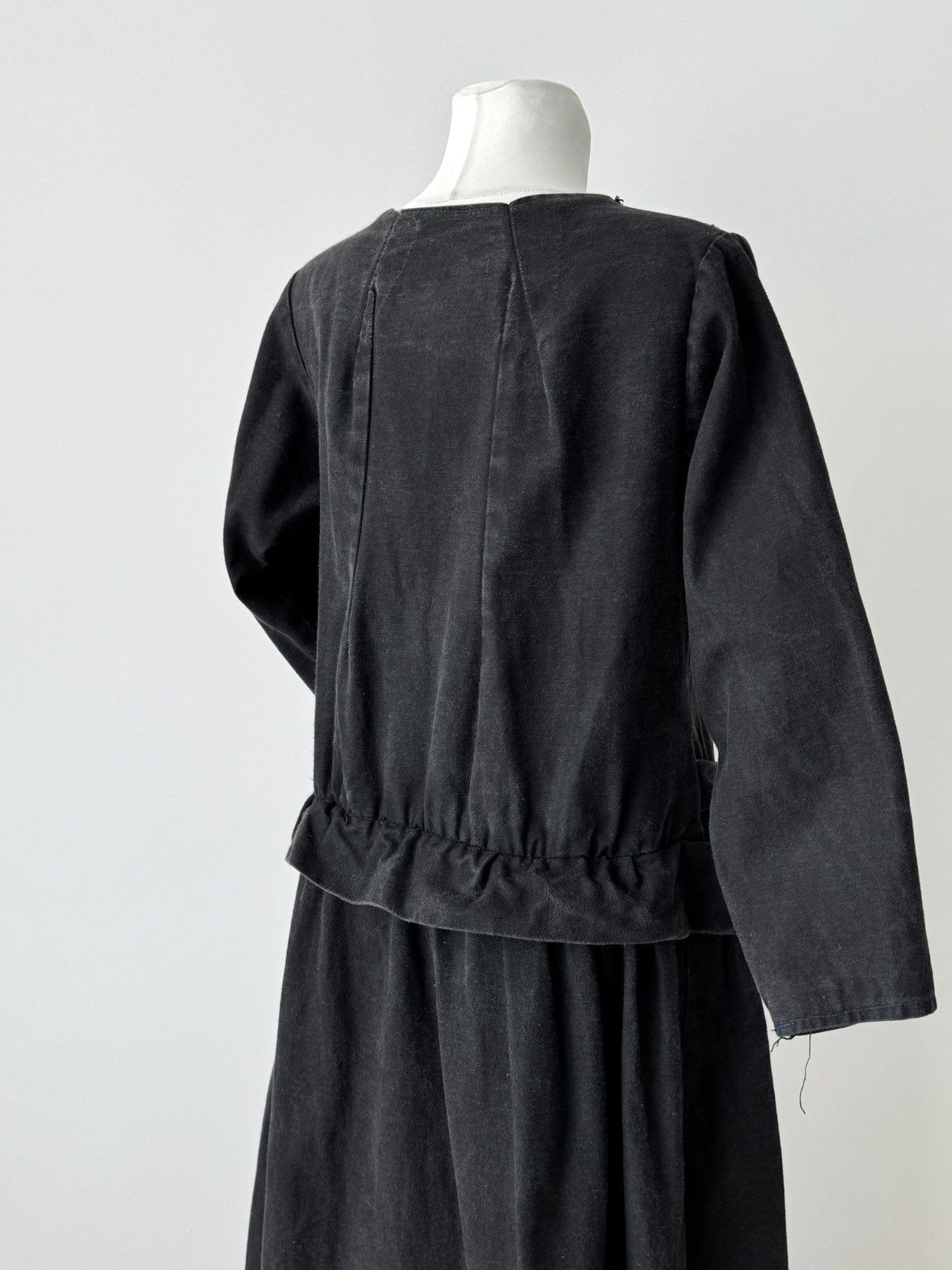 Japanese Brand Antique 1900s European Work Women’s Cotton Maids Dress Size L / US 10 / IT 46 - 6 Thumbnail