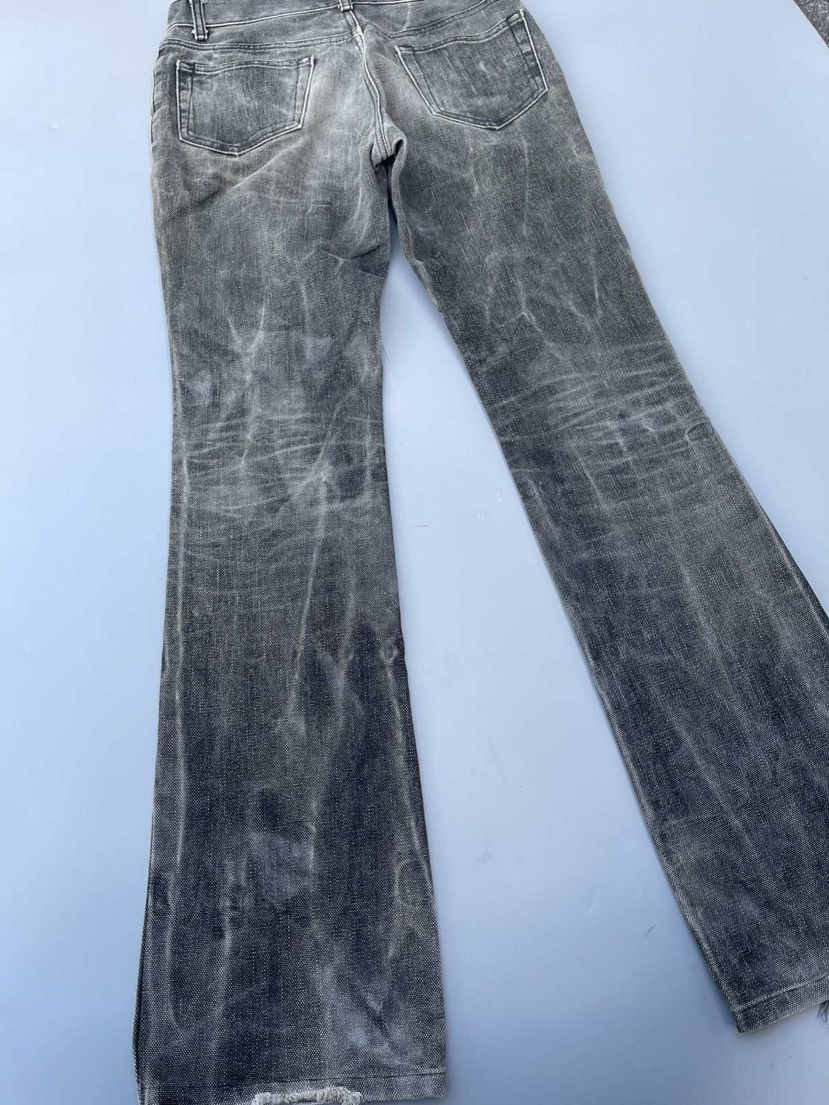 5351 POUR LES HOMMES Distressed 5351 Pour Les Homme Cotton Canvas Bootcut Jeans Size US 28 / EU 44 - 6 Thumbnail