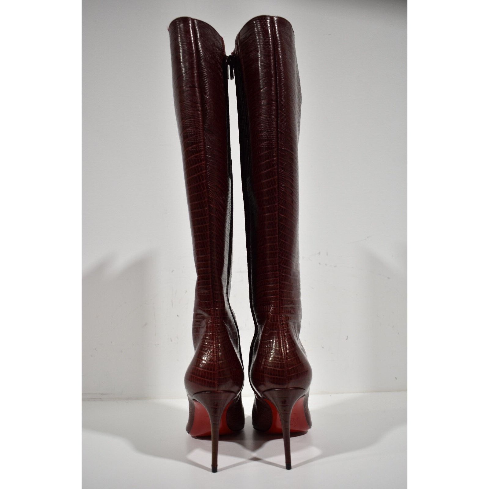 Christian Louboutin Christian Louboutin Kate Botta 85 Red Calf Lizzy Knee High Size US 10.5 / IT 40.5 - 10 Thumbnail