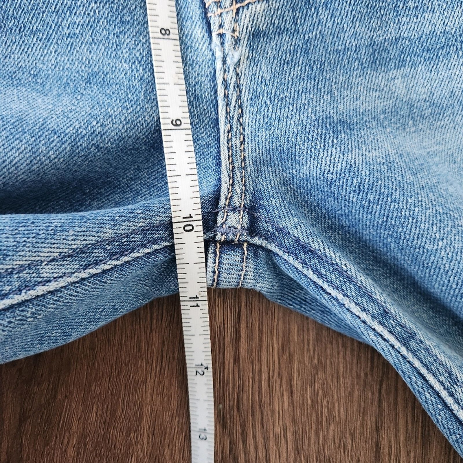 MOTHER MOTHER The Mid Rise Dazzler Ankle Fray Jeans Blue 29 Size 29" - 7 Thumbnail