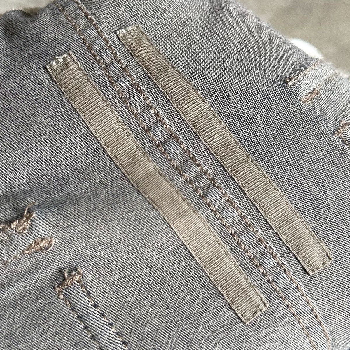 Rick Owens Drkshdw Rick Owens DRKSHDW Denim Hustler Pusher Pants Size US 33 - 7 Thumbnail