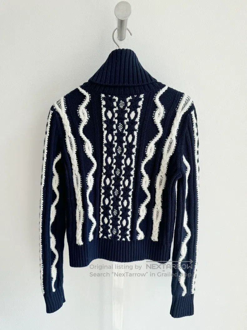 Chanel Chanel Hamburg series blue and white sweater Size XXS / US 00 / IT 34 - 4 Thumbnail