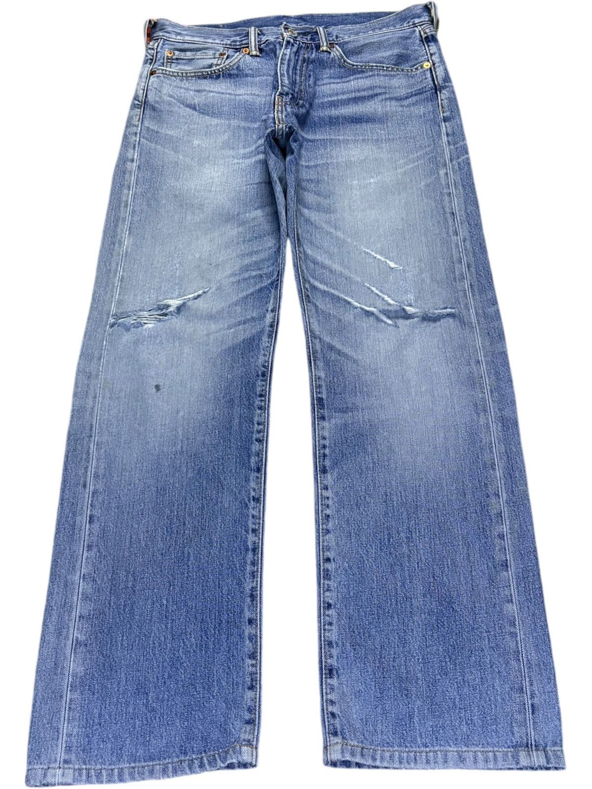 Levi's Vintage Levis 505 Faded Wash Distressed Loose Jeans Size US 32 / EU 48 - 1 Thumbnail