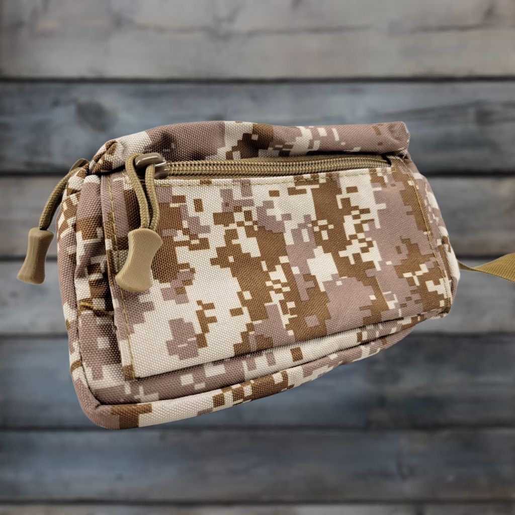 Vintage VINTAGE Digital Camo Fanny Pack Waist Bag Desert Camo Men Small Camo Outdoor Polyester Fanny/Waist Pack Mens Size ONE SIZE - 1 Thumbnail