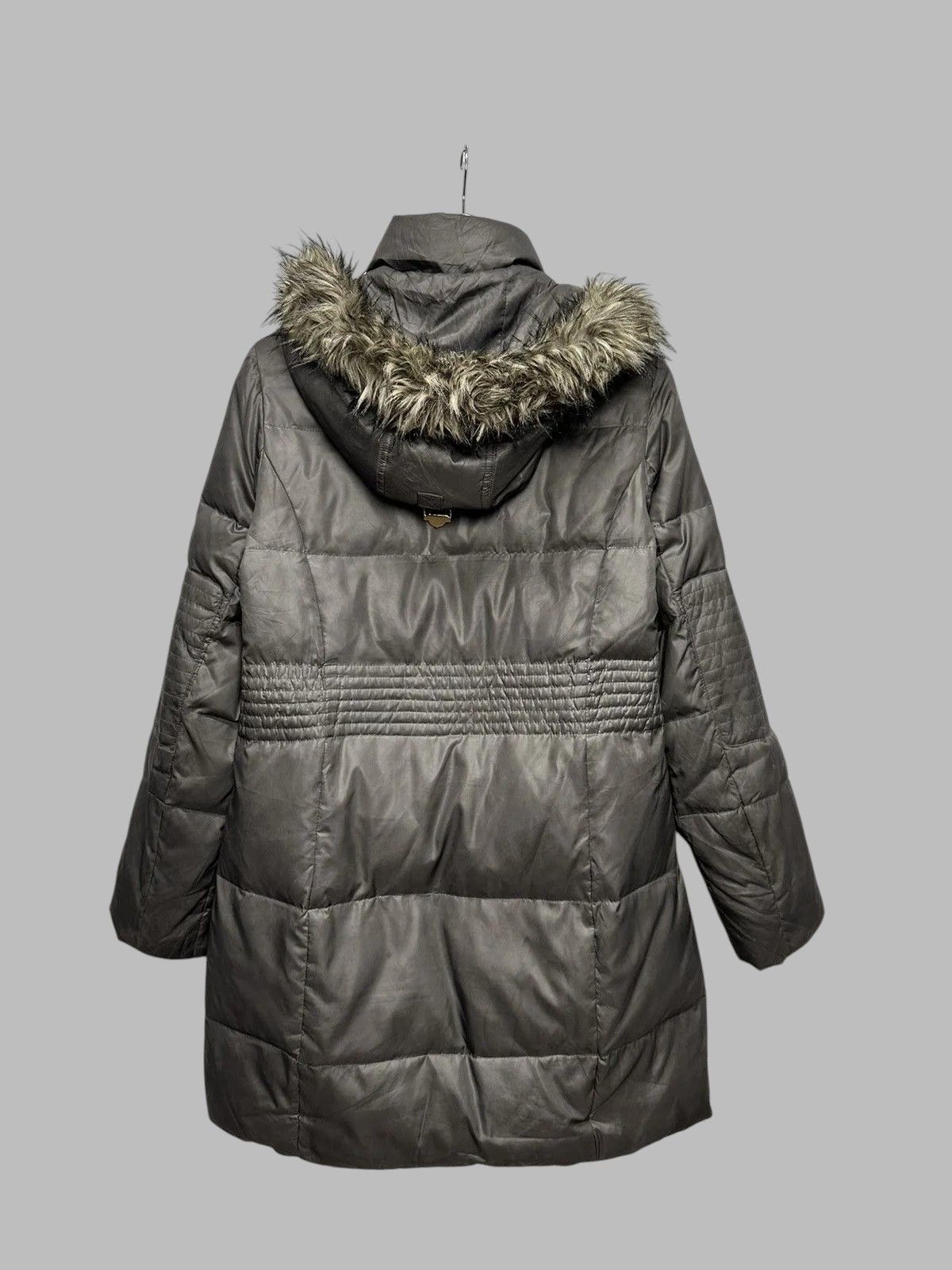 Issey Miyake Miss Sixty Grey Trench Jacket Y2K Belted Longline Style Size S / US 4 / IT 40 - 9 Thumbnail