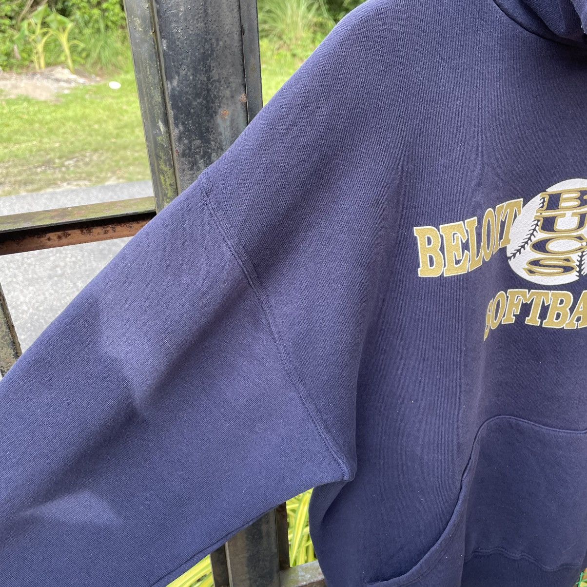 Russell Athletic × Vintage 🔥Vintage 90s Beloit College Softball Pullover Sweater Hoodie Size US M / EU 48-50 / 2 - 6 Thumbnail