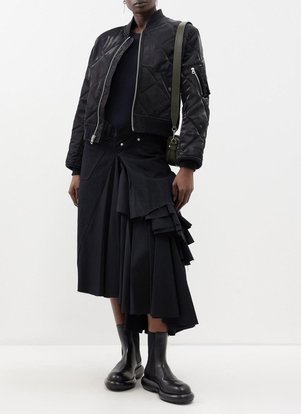 Junya Watanabe × Levi's Junya Watanabe AD2023 Levi's Edition Frill layered Skirt Size 28" / US 6 / IT 42 - 1 Thumbnail