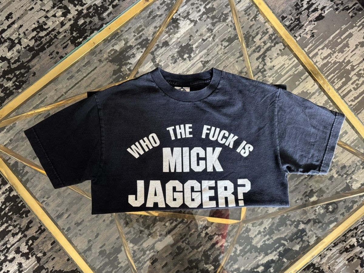 Band Tees × The Rolling Stones × Vintage Vintage Mick Jagger PS01 Size US M / EU 48-50 / 2 - 2 Thumbnail