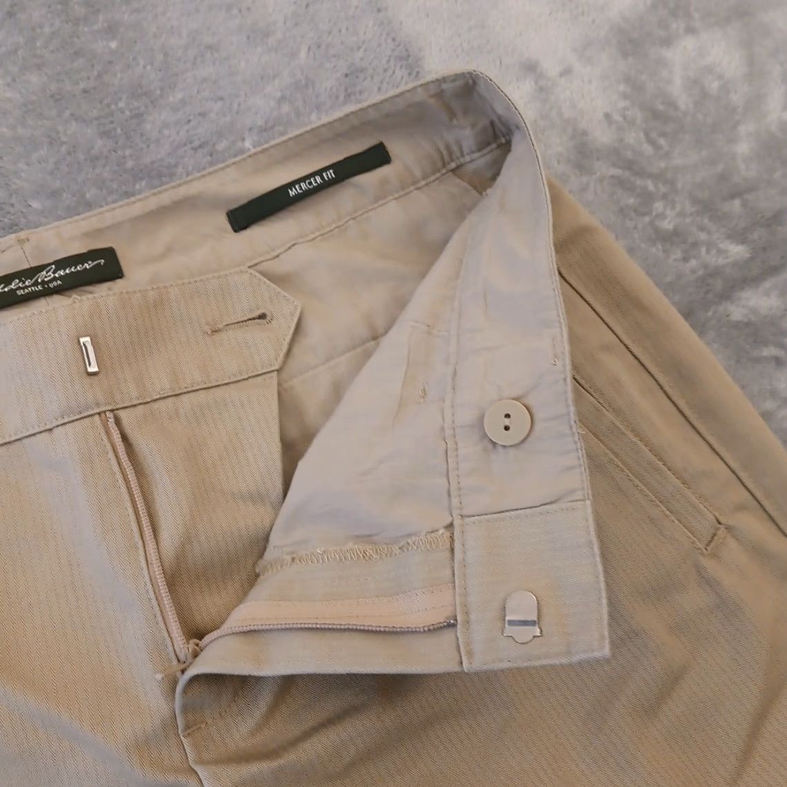 Eddie Bauer Eddie Bauer Pants Womens Size 6 Beige Herringbone Mercer Fit Bootcut Pockets Size 28" / US 6 / IT 42 - 5 Thumbnail
