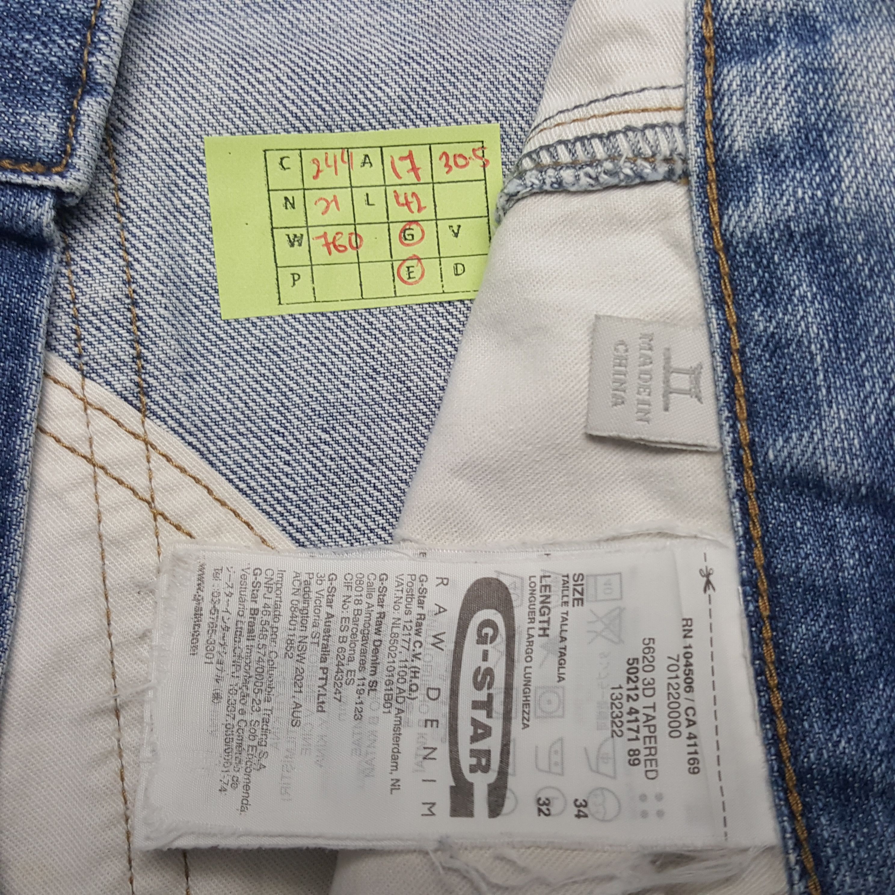 G-Star × Vintage Vintage G-Star Raw Japanese Brand Bikers Style Denim Jeans Size US 34 / EU 50 - 8 Thumbnail