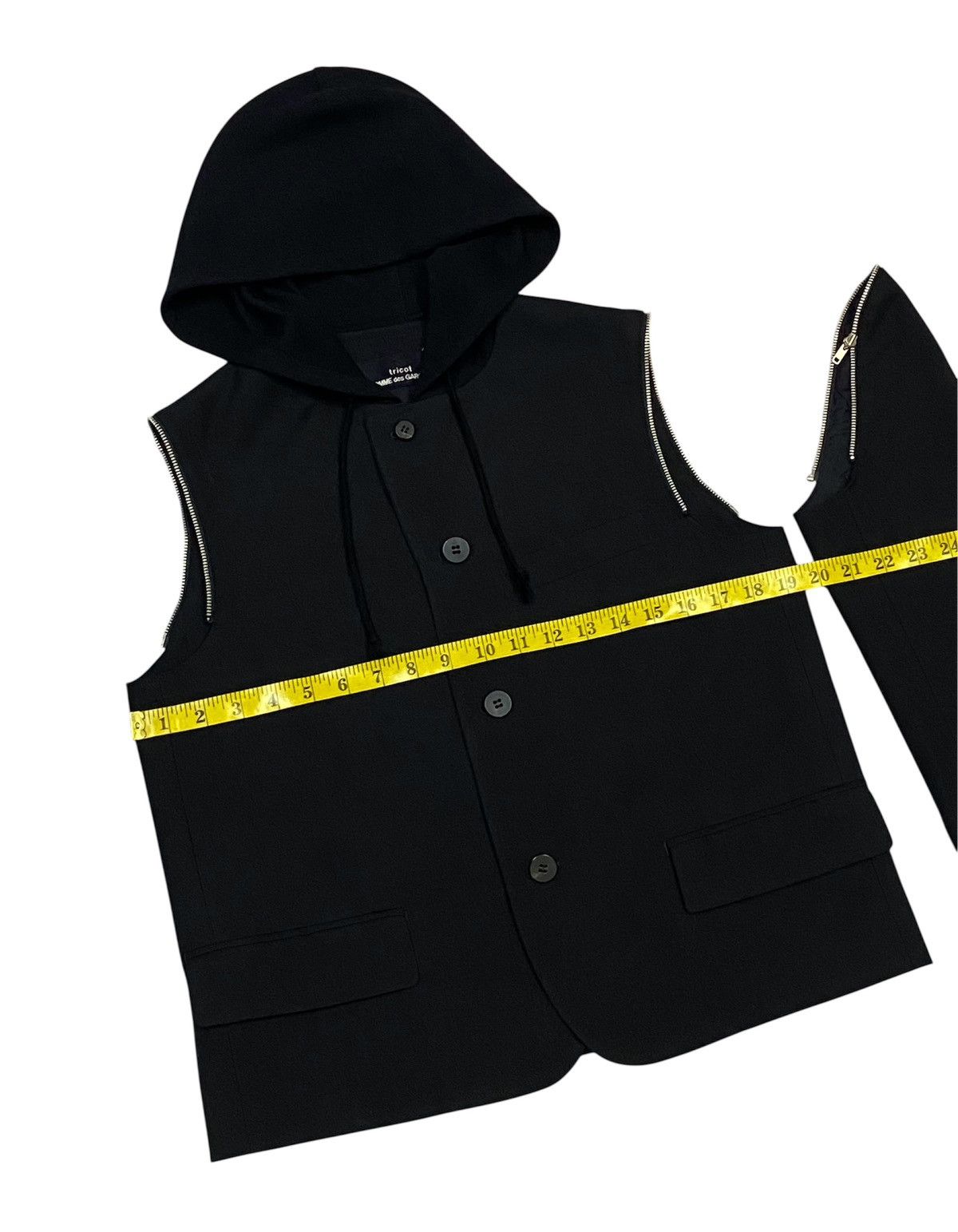 Tricot Comme des Garcons Tricot Comme Des Garcons AD1990 Modular Wool Hoodie Jacket Size M / US 6-8 / IT 42-44 - 19 Thumbnail