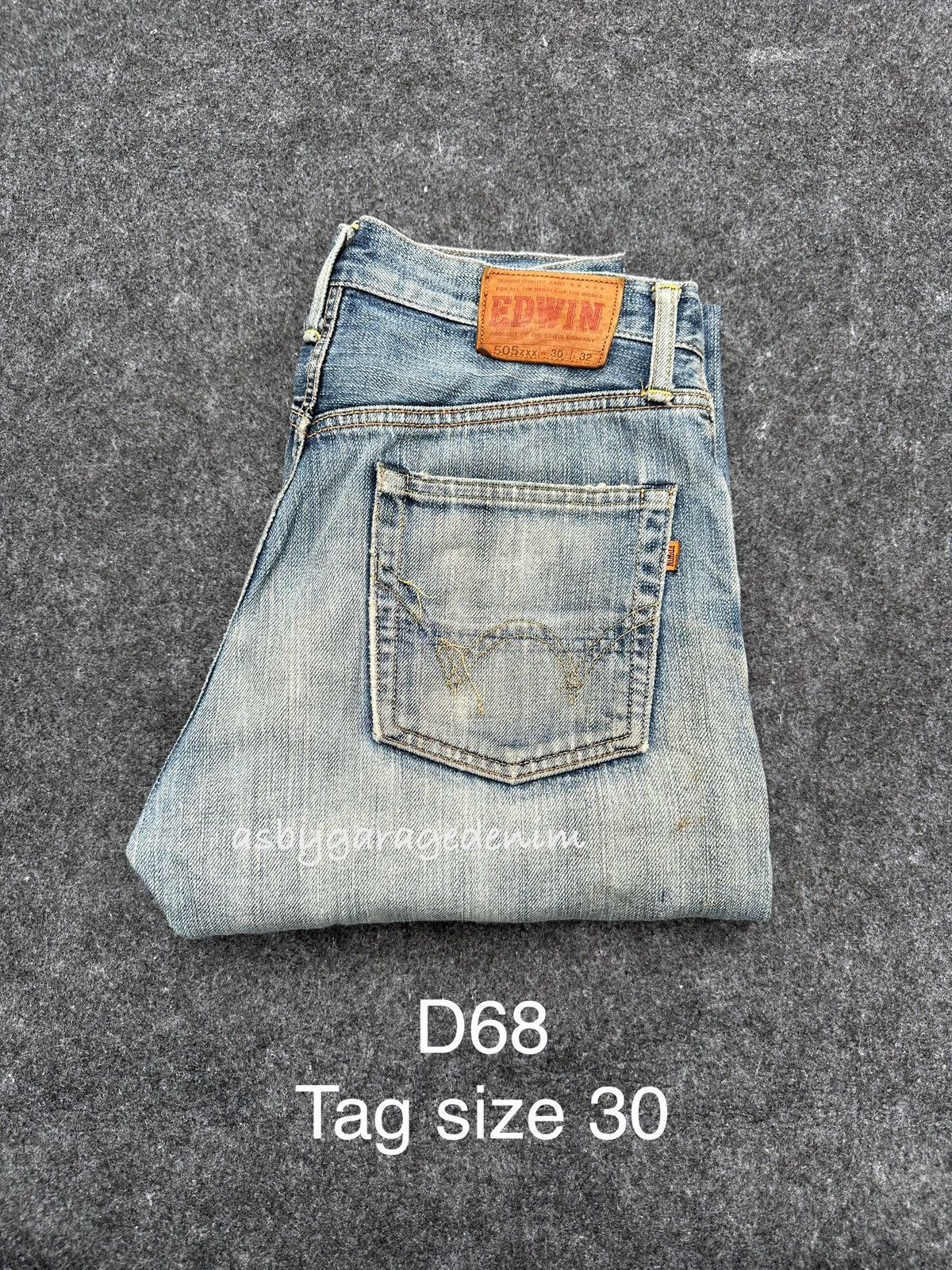Edwin × If Six Was Nine × Vintage Vintage Edwin 505zxx Selvedge Distressed Denim D68 Size US 30 / EU 46 - 17 Thumbnail