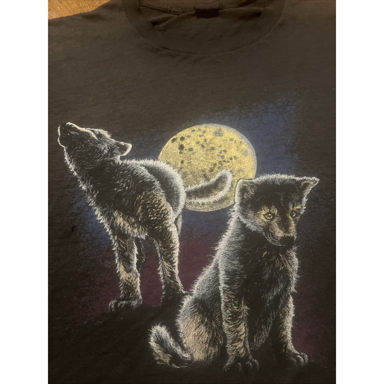 The Unbranded Brand Vintage Nature Animal T Shirt Wolf Cubs 4XL paper thin XXXXL Size US XXL / EU 58 / 5 - 6 Thumbnail
