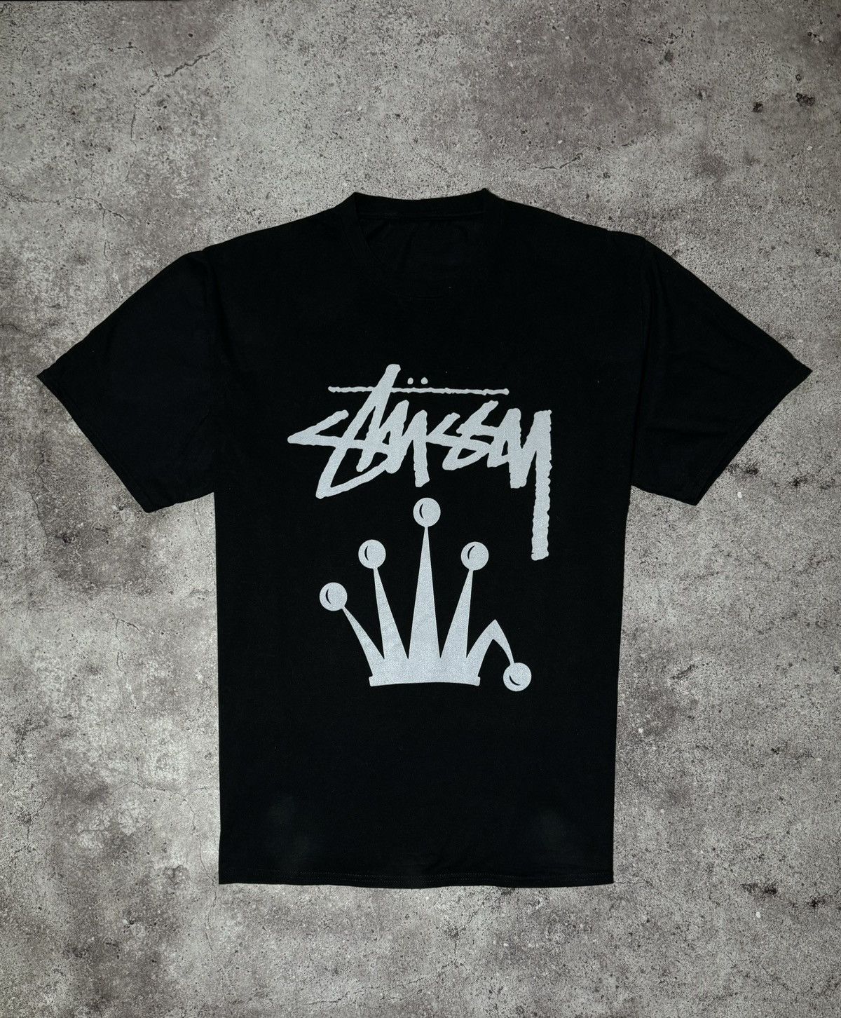 Stussy × Vintage Stussy vintage big logo black t-shirt Size US L / EU 52-54 / 3 - 1 Thumbnail