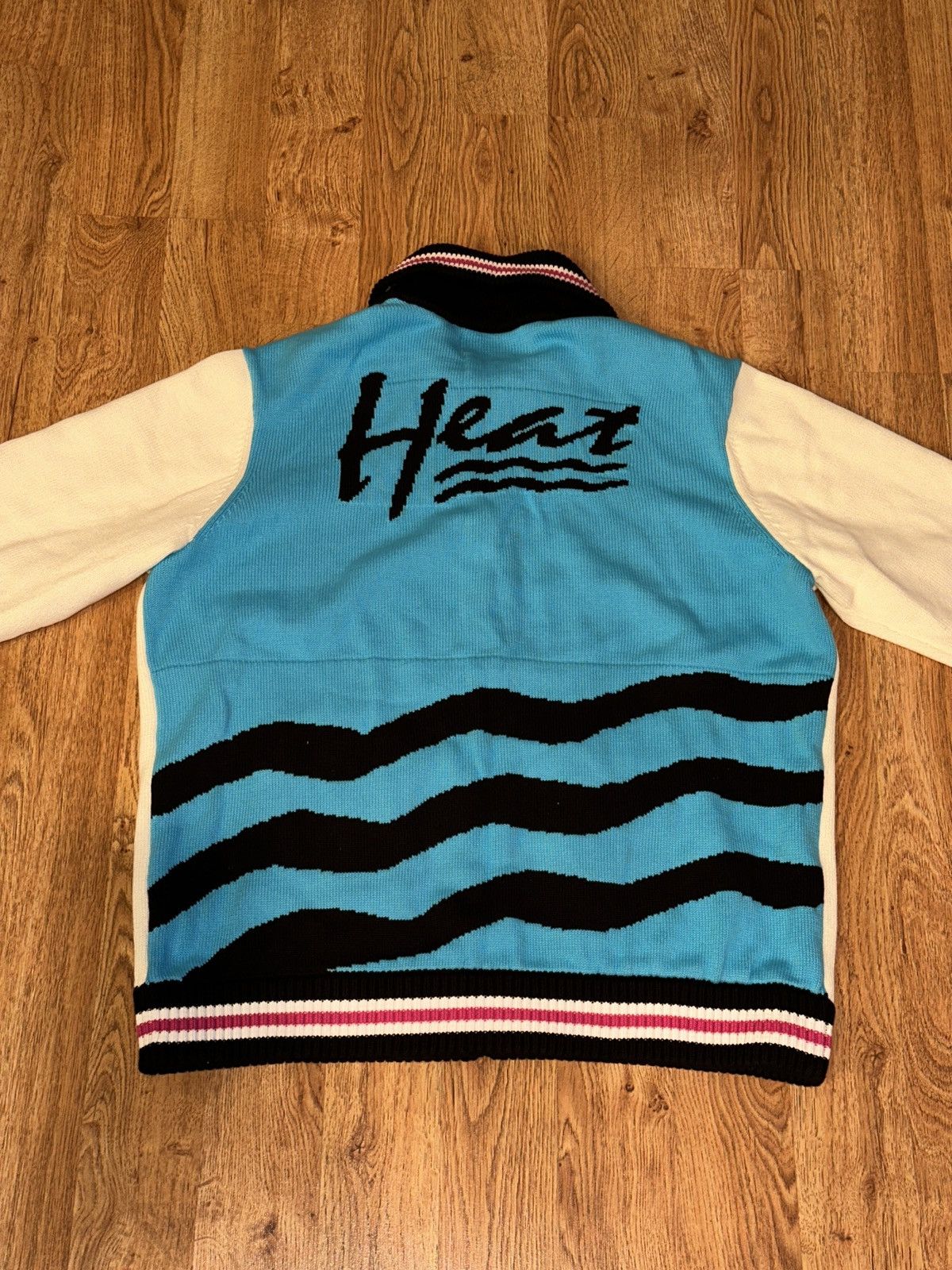 NBA MIAMI HEAT Court Culture Original Vice Knit CardiganSweater Size US XL / EU 56 / 4 - 1 Thumbnail