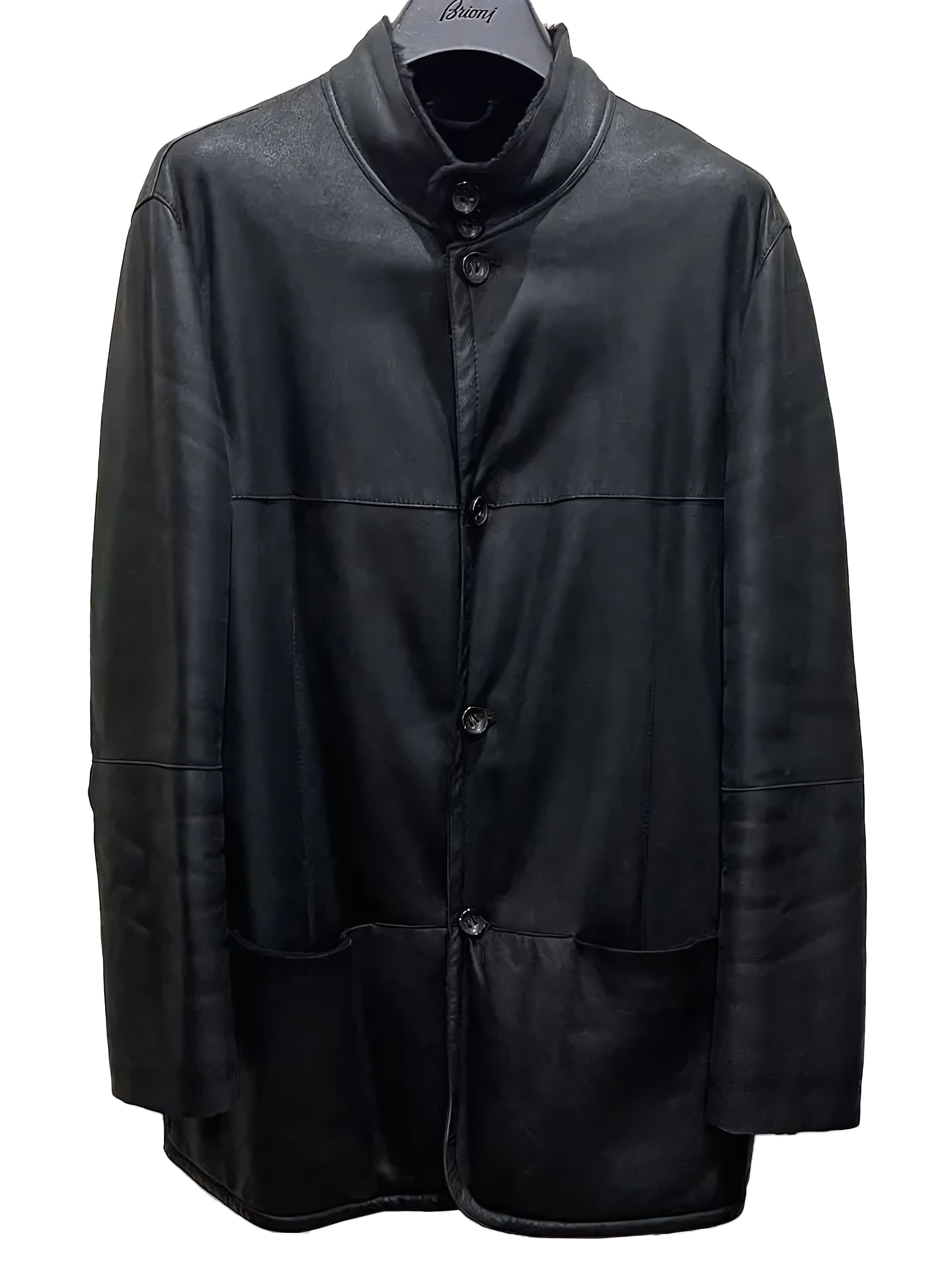 【希少ビンテージ】Giorgio Armani sheepskin Jacket 1990s Giorgio Armani Cream 100% Shearling Coat - Size L/XL