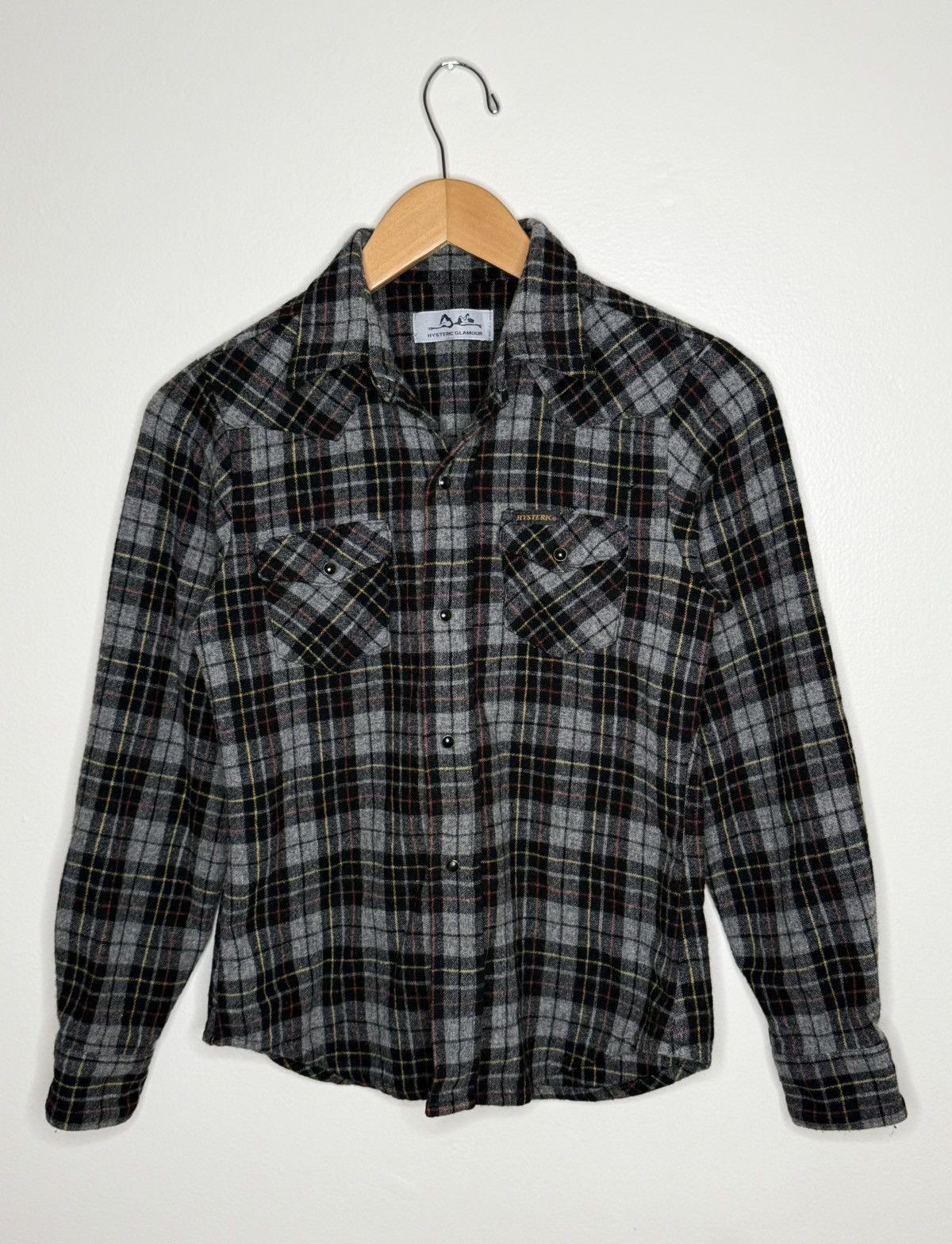 Hysteric Glamour × Vintage Vintage Hysteric Glamour Women’s Wool Plaid Flannel Shirt Size S / US 4 / IT 40 - 2 Thumbnail