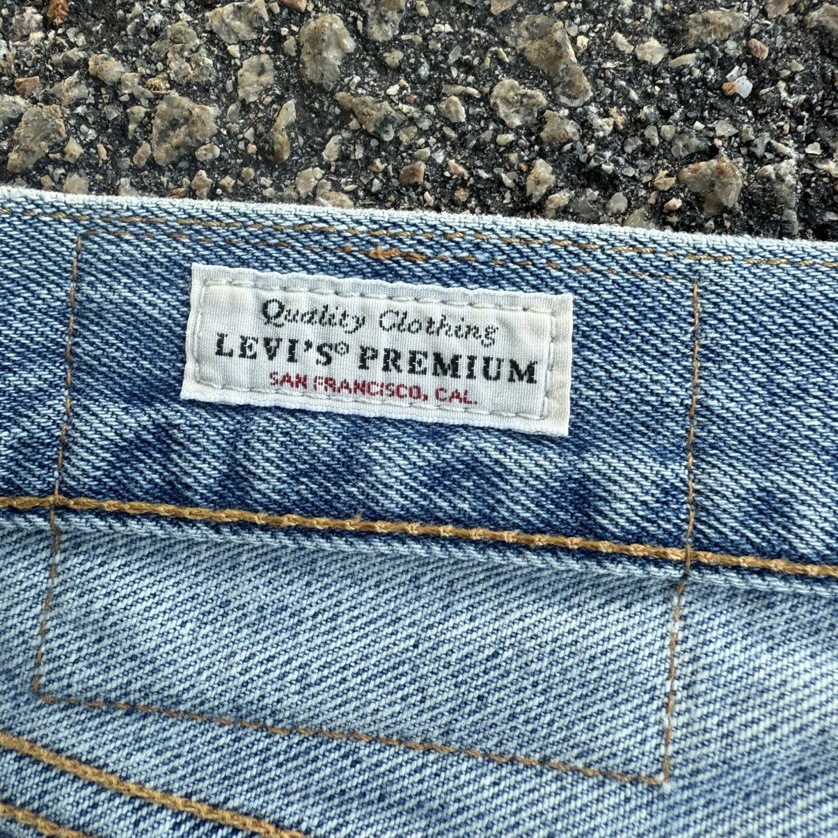 Levi's LEVI'S 501 PREMIUM STRAIGHT FADED JEAN DENIM PANTS Size US 35 - 8 Thumbnail
