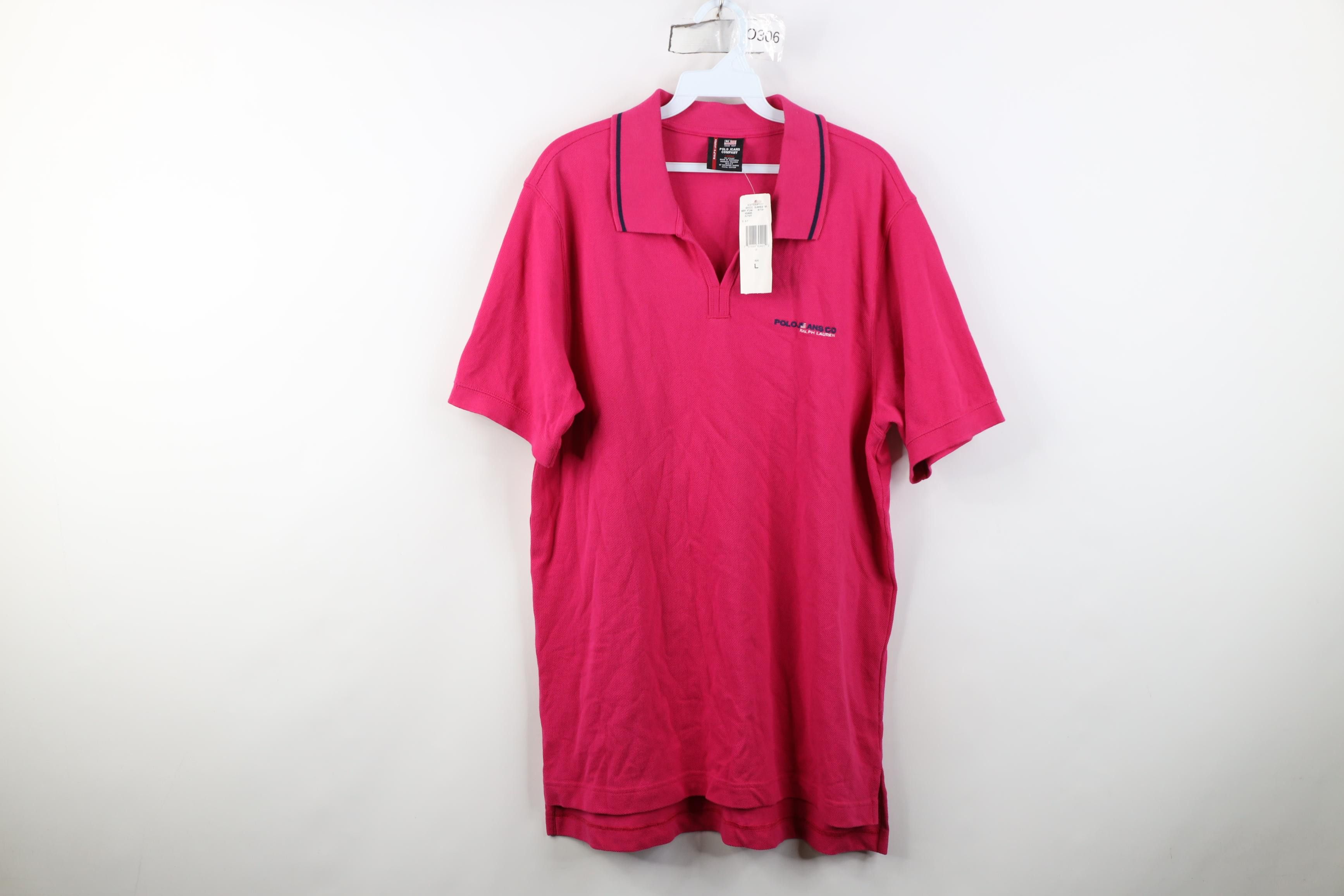 Polo Ralph Lauren Deadstock Vintage 90s Ralph Lauren USA Flag Knit Polo Shirt Size US L / EU 52-54 / 3 - 1 Thumbnail