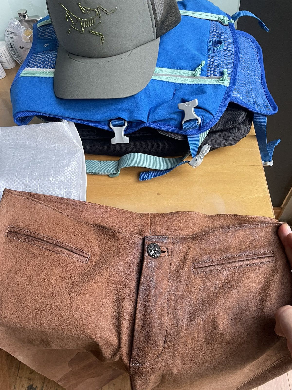 Chrome Hearts Chrome Hearts Brown Leather Pants Size 26" / US 2 / IT 38 - 5 Thumbnail