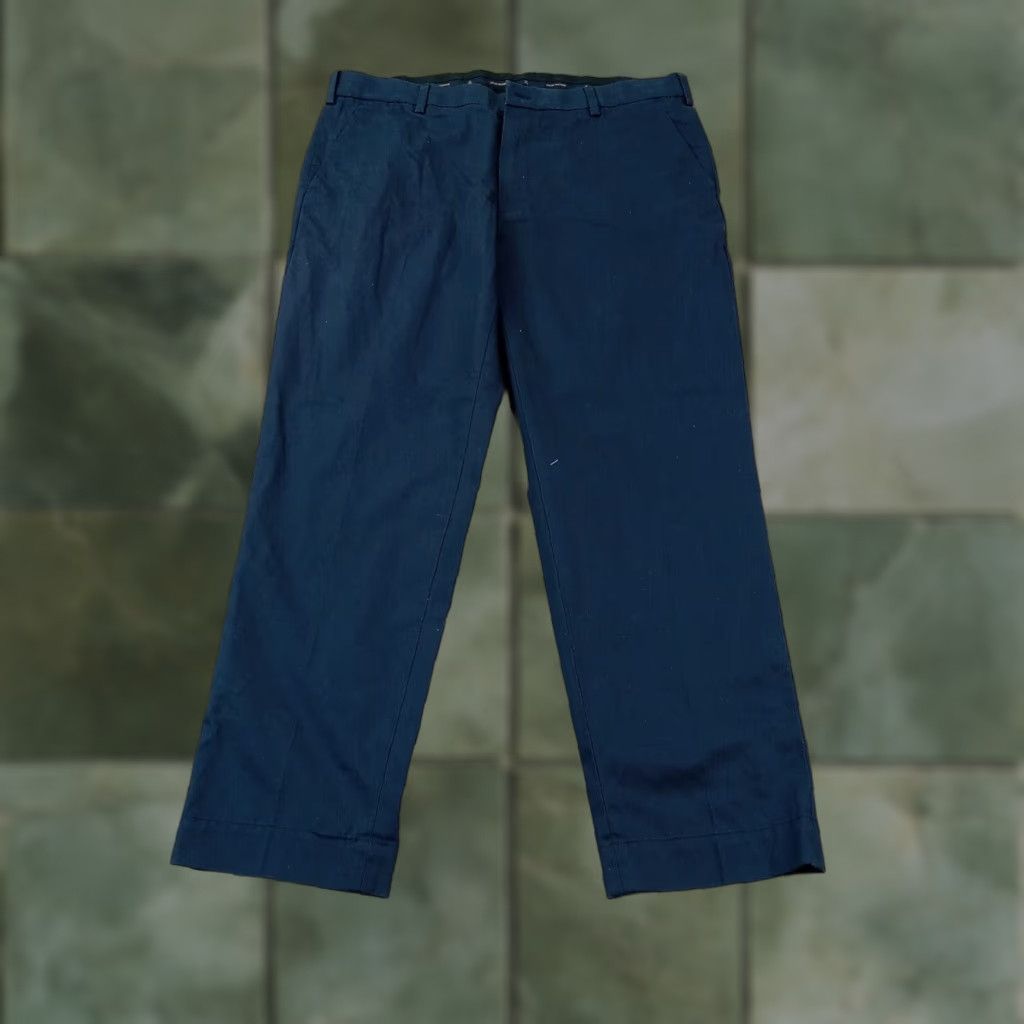 Brooks Brothers Brooks Brothers Mens 38x30 Blue Chino Stretch Clark Straight Leg Pants Size US 38 / EU 54 - 1 Thumbnail