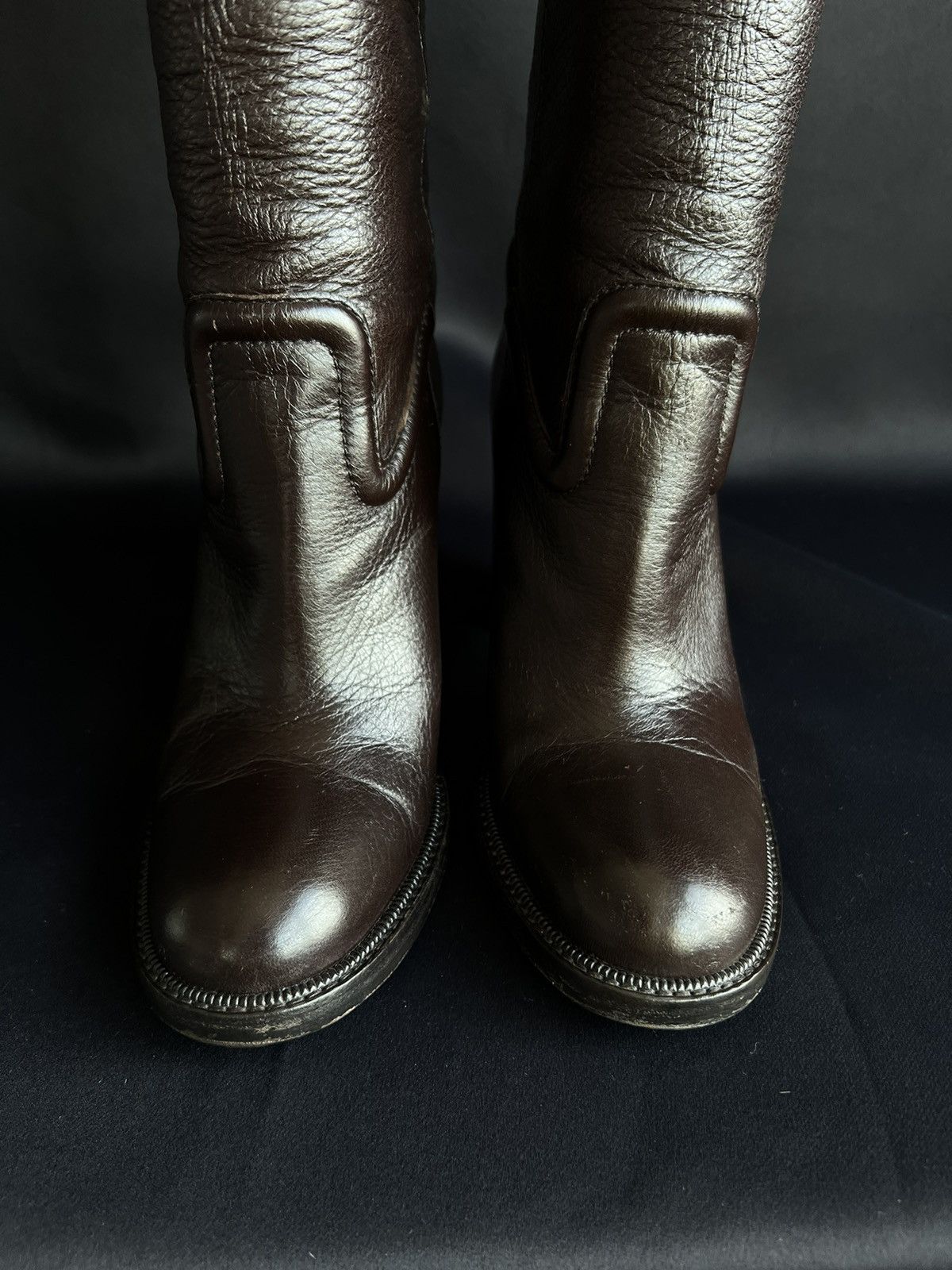 Gucci Gucci Womens Boots Leather Size 38/5 Size US 8.5 / IT 38.5 - 7 Thumbnail