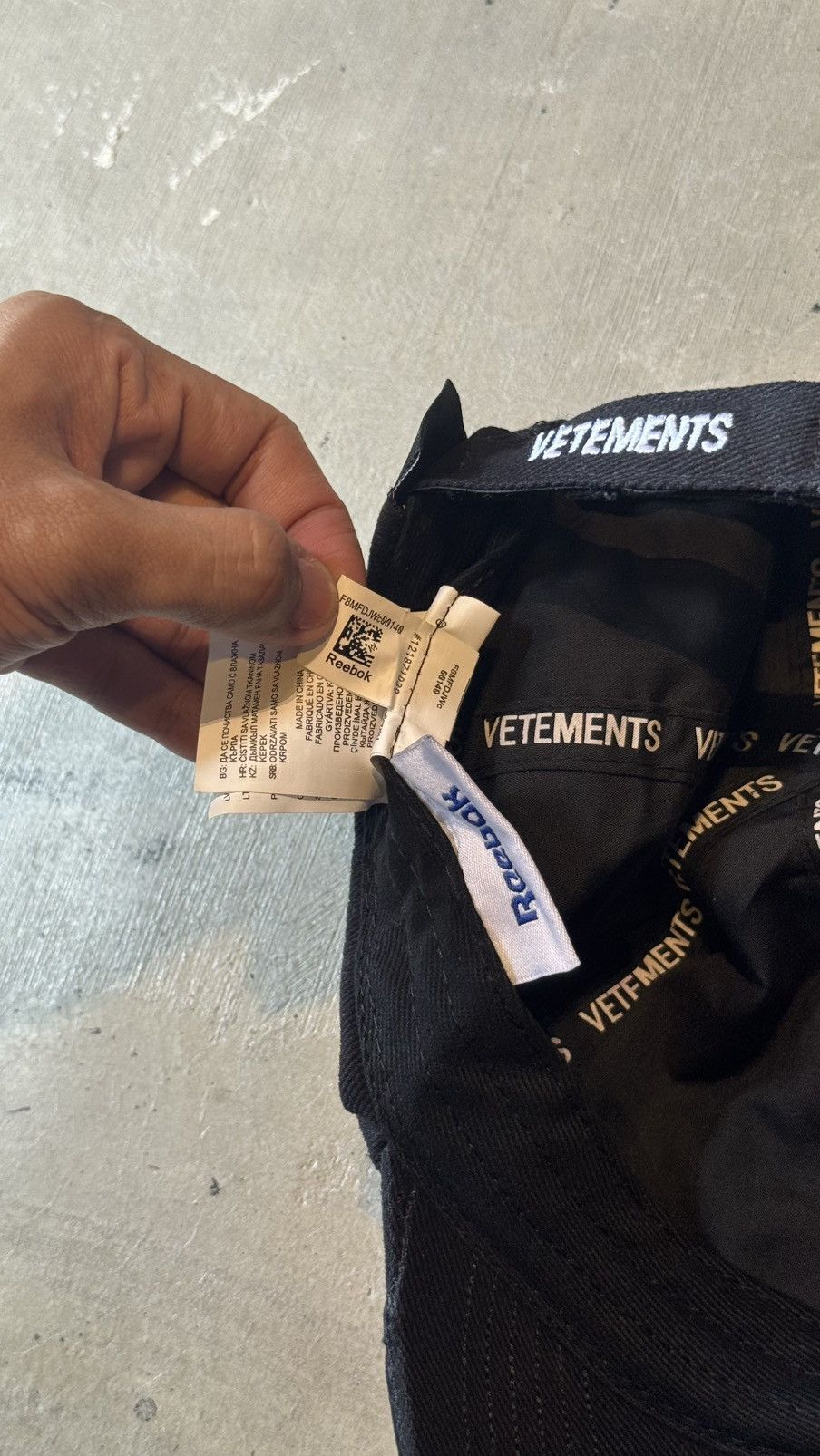 Vetemens x Reebok Flames Cap
