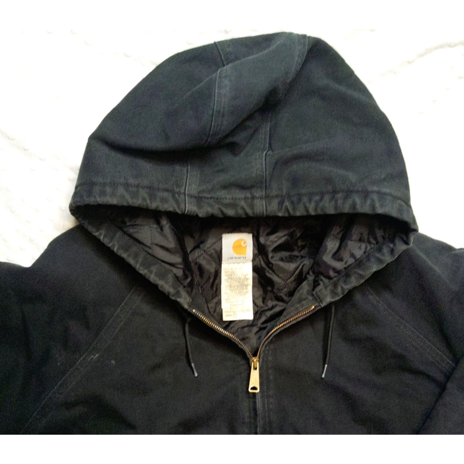 Carhartt VINTAGE Carhartt Hooded Men's Quilt Lined Jacket 3XL Ranch Workwear Coat J268 Black Size US XXL / EU 58 / 5 - 4 Thumbnail