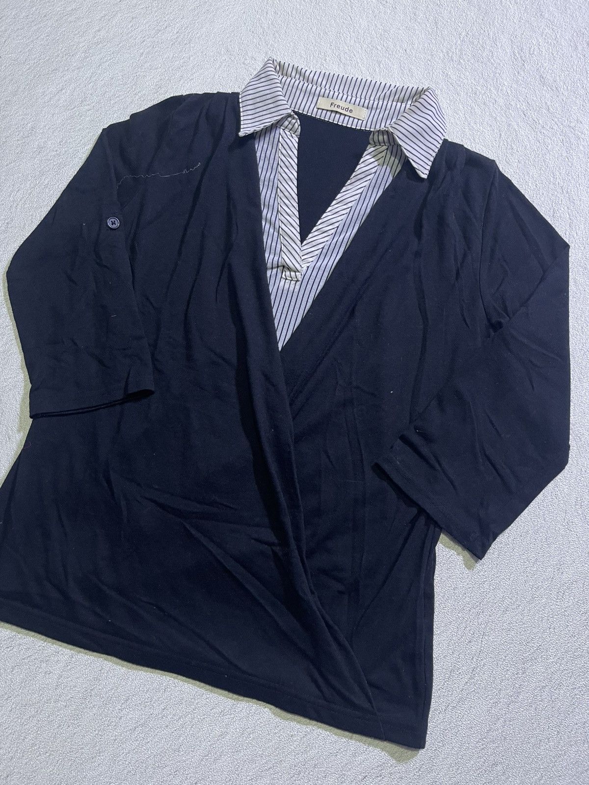 Hysteric Glamour Y2K FREUDE LONG SLEEVE TSHIRT TWO LAYER STYLE Size US M / EU 48-50 / 2 - 2 Thumbnail