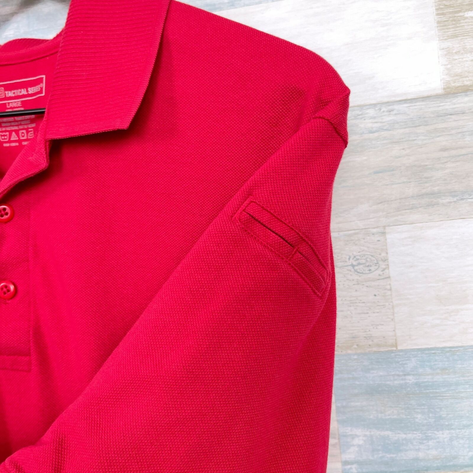 5.11 5.11 Tactical Professional Short Polo Shirt Red Mens L Size US L / EU 52-54 / 3 - 3 Thumbnail