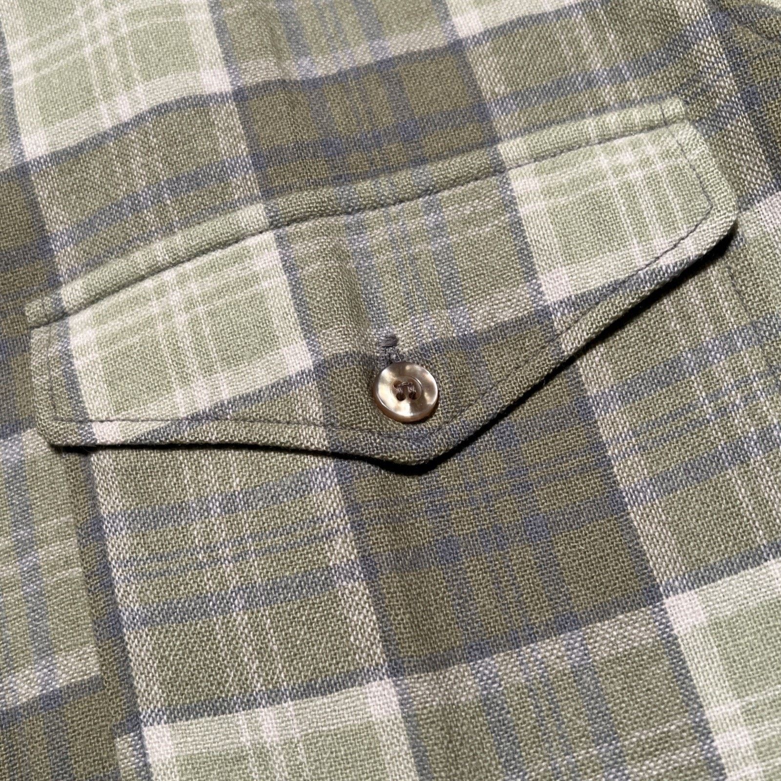 Pendleton 50s Pendleton Wool Plaid Flannel CPO Shirt Mens 15 1/4 VTG Size US L / EU 52-54 / 3 - 12 Thumbnail
