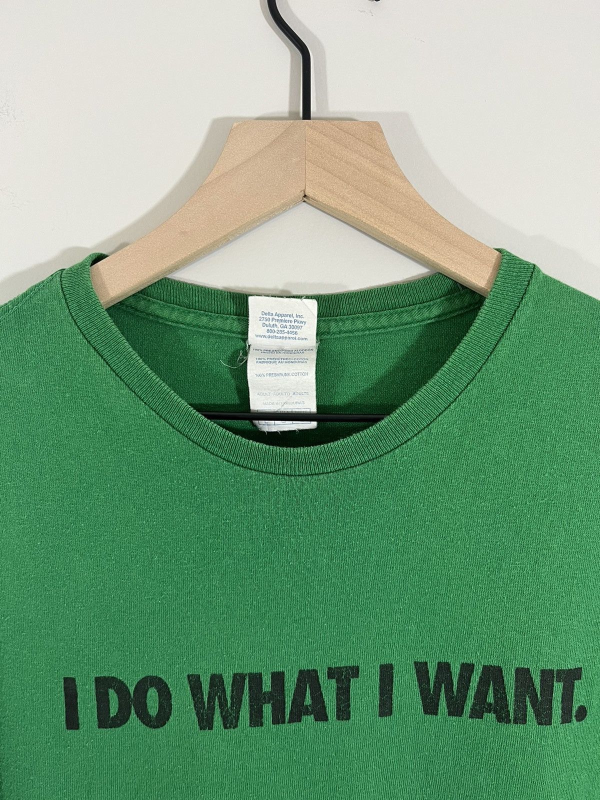 Vintage I DO WHAT I WANT Faded Green Quote Y2K Tee Size US L / EU 52-54 / 3 - 3 Thumbnail