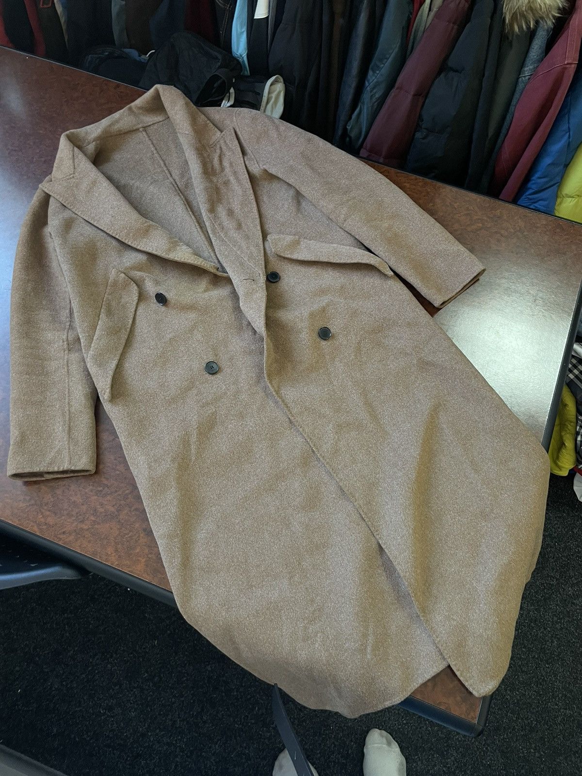 Sandro Sandro dalma double faced wool Coat desert beige trench jack Size XS / US 0-2 / IT 36-38 - 2 Thumbnail