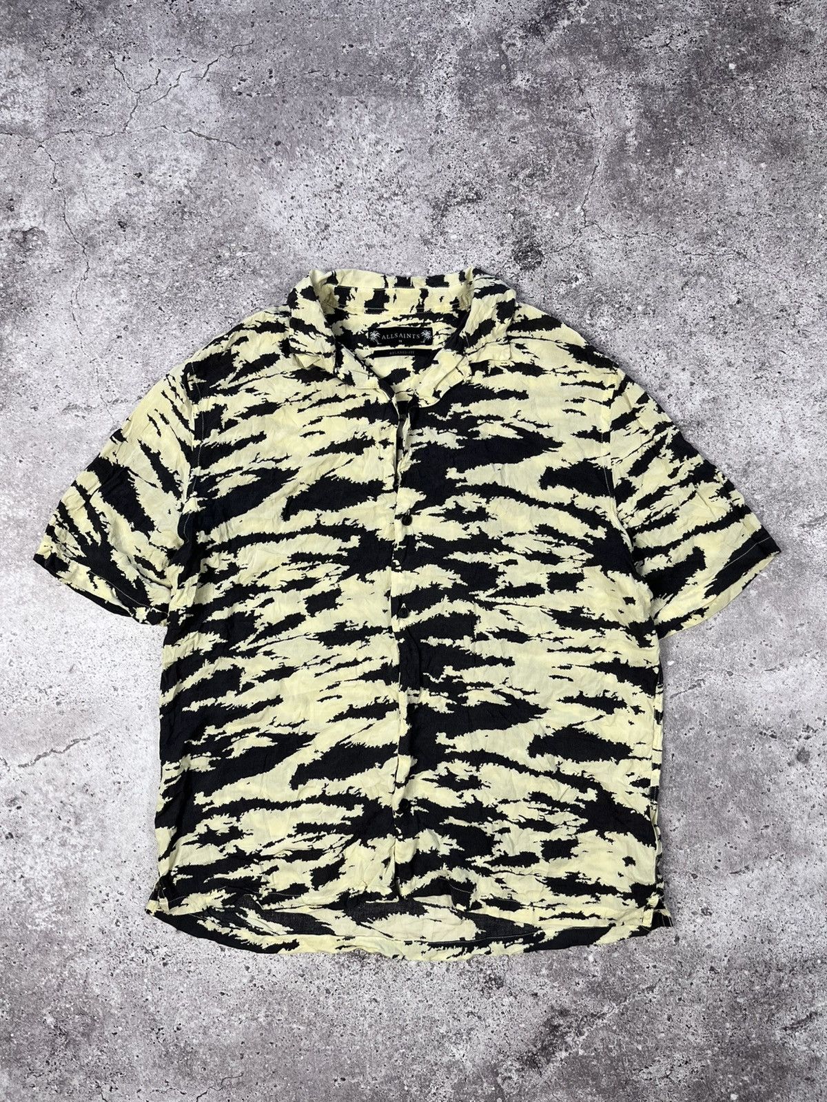 Allsaints Allsainst Hawai Shirt Black Yellow Tiger Size M Mens Size US M / EU 48-50 / 2 - 1 Thumbnail