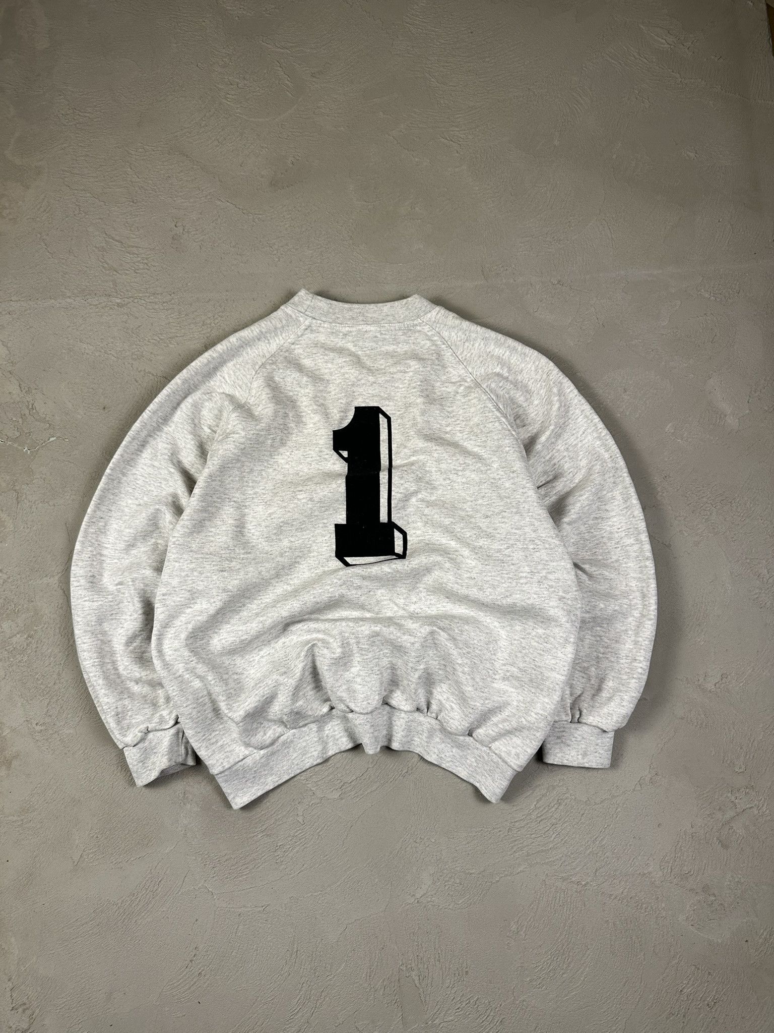 Asics 80s Vintage Acisc Spellout Logo "1" Boxy Crewneck Japan Size US XL / EU 56 / 4 - 2 Thumbnail