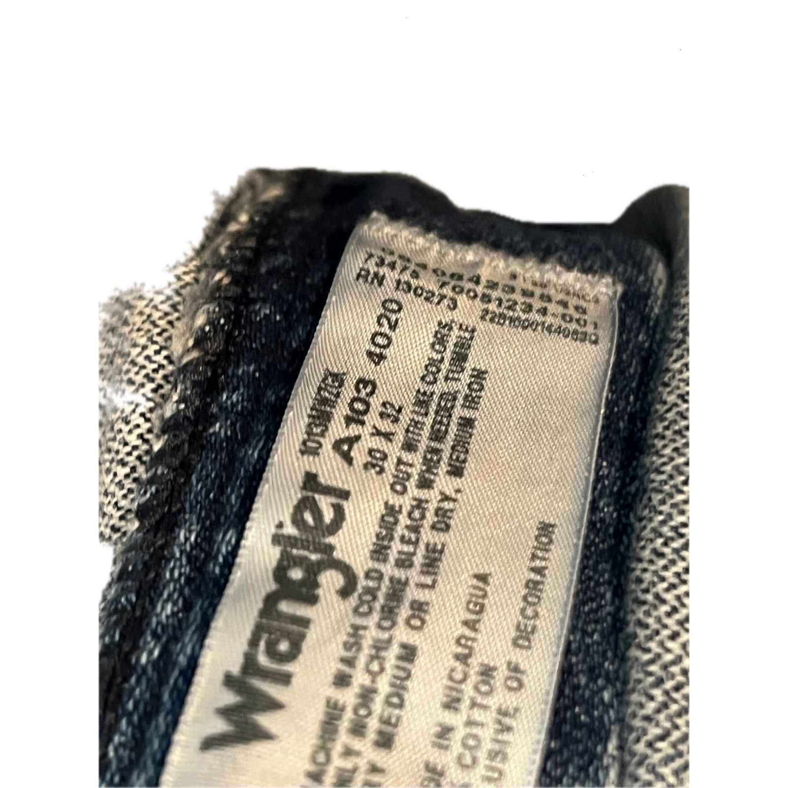 Wrangler Wrangler A103 4020 Straight Leg Cowboy Cut Jeans Mens 30x32 Size US 30 / EU 46 - 3 Thumbnail