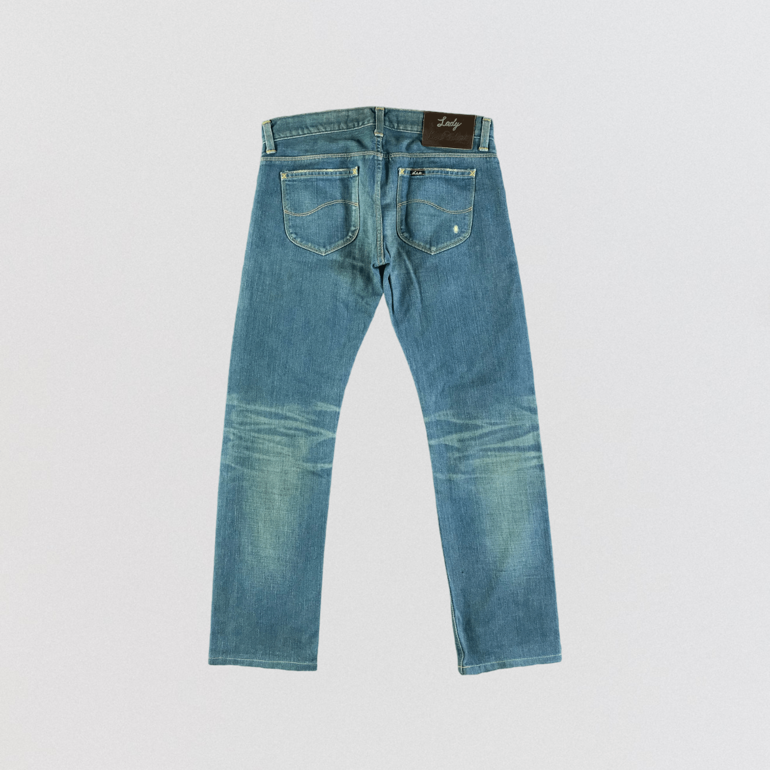 Lee × Vintage Vintage Blue Wash Lady Lee Riders Selvedge Jeans-JM3646 Size 31" - 2 Thumbnail