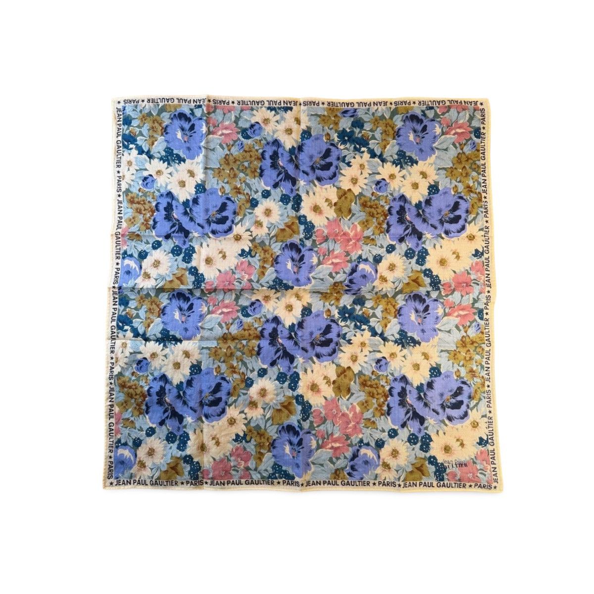Jean Paul Gaultier Vintage Jean Paul Gaultier Silk Flowers Handkerchief Size ONE SIZE - 1 Thumbnail