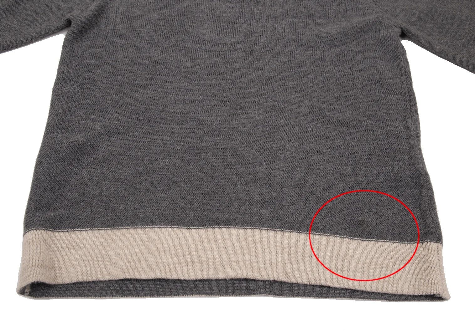 Comme des Garcons Homme Plus Wool Chullinden Knit Sweater in Gray Beige, Size M Size US M / EU 48-50 / 2 - 8 Thumbnail