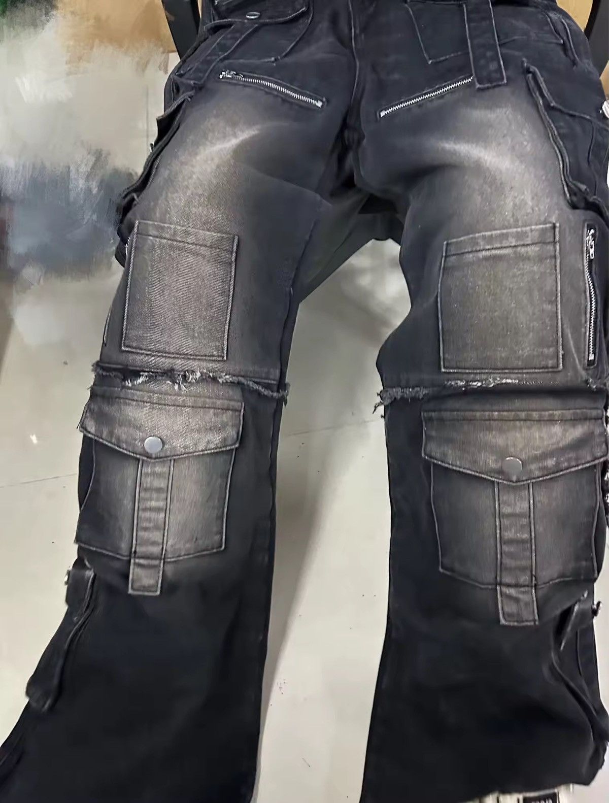 Japanese Brand × Jean Multi-Pocket Baggy Jean Size US 29 - 5 Thumbnail