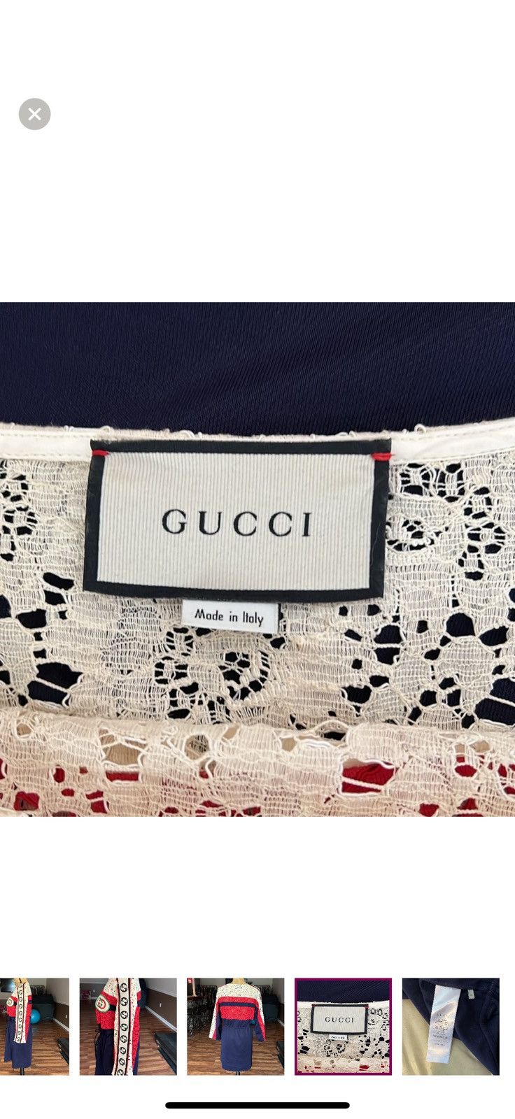 Gucci Gucci size medium monogram sleeves drawstring dress Size M / US 6-8 / IT 42-44 - 11 Thumbnail