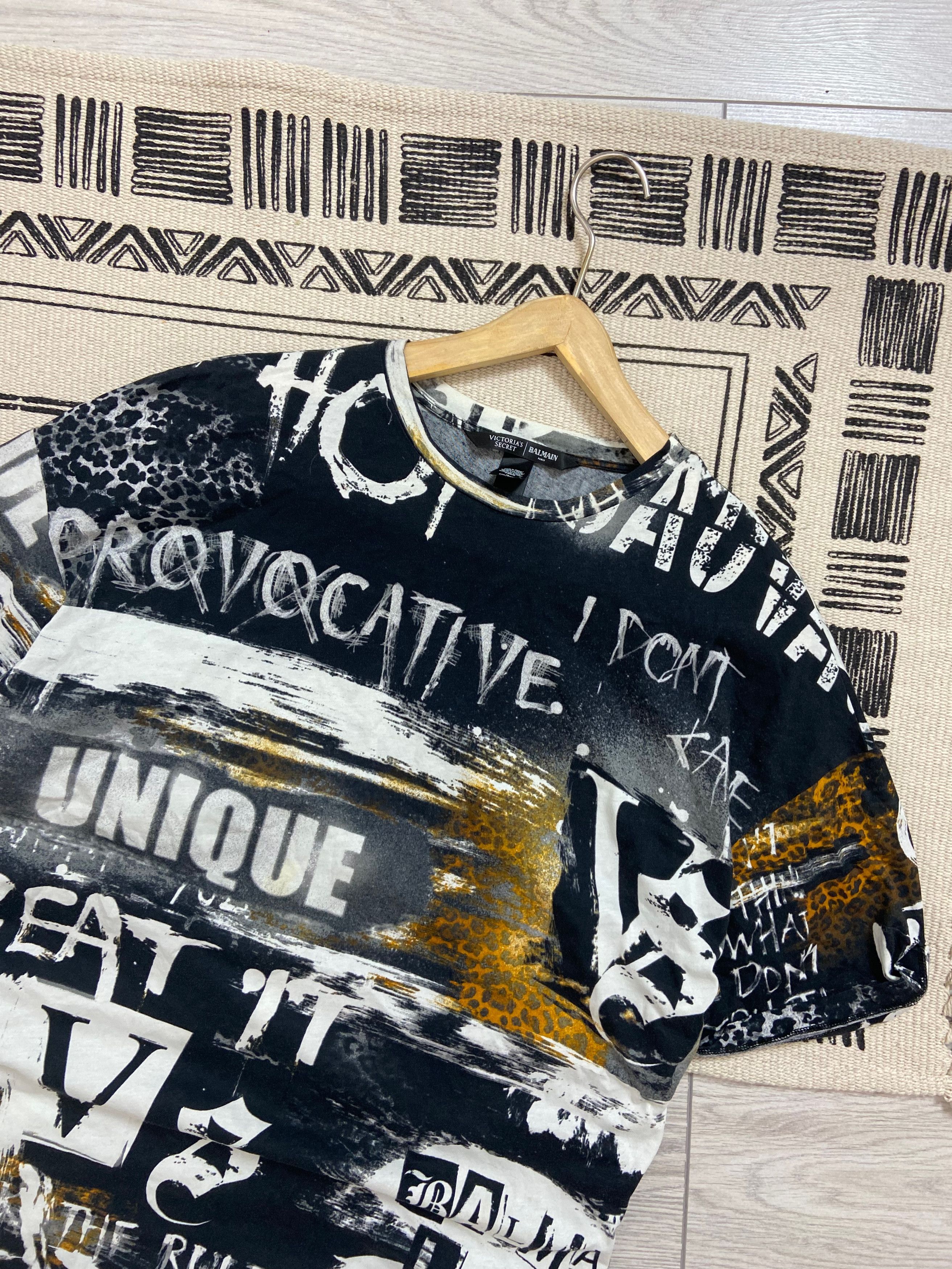 Balmain × Victoria's Secret Victoria's secret x Balmain Women's Oversized T Shirt Dress Size M / US 6-8 / IT 42-44 - 5 Thumbnail