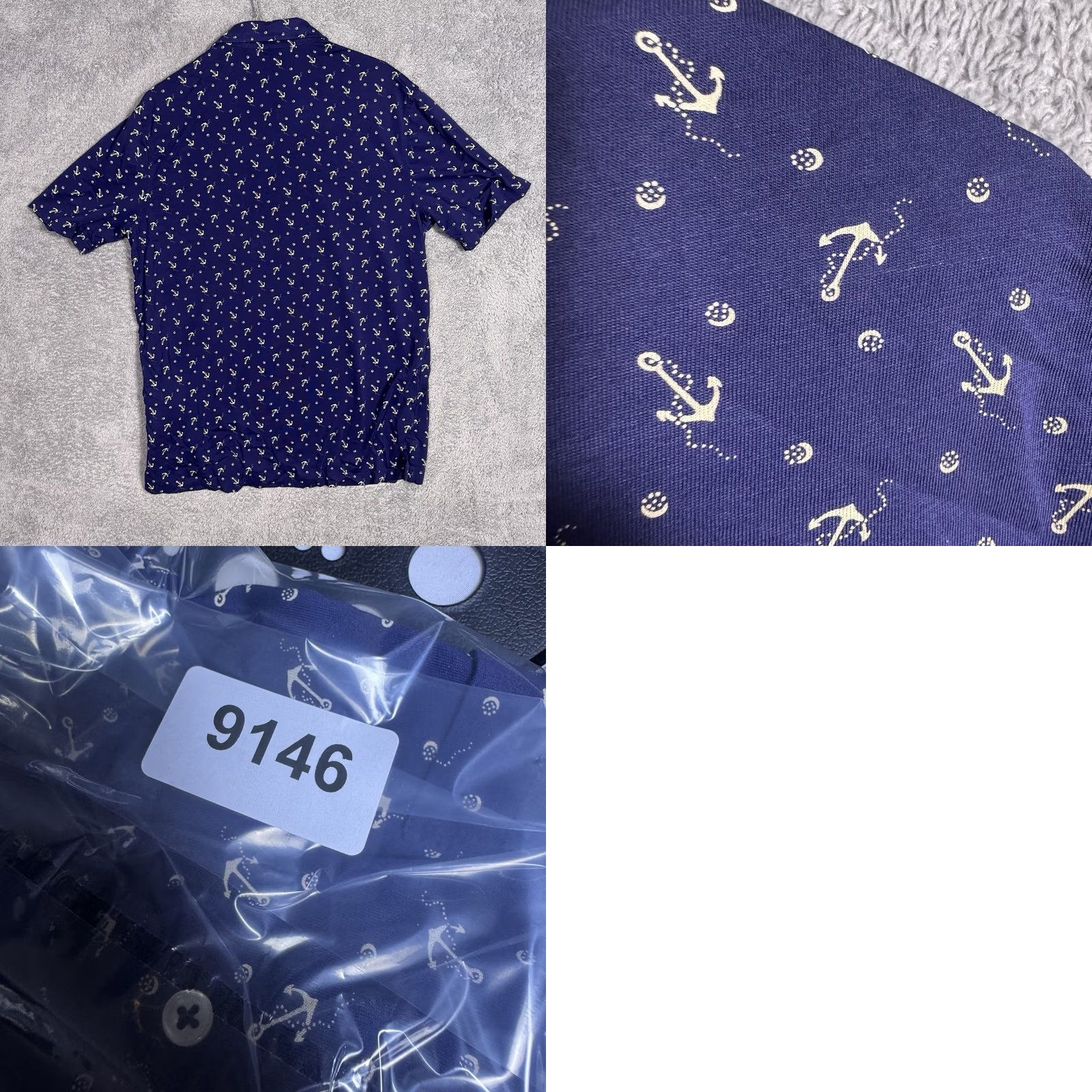 Polo Ralph Lauren Polo Ralph Lauren Shirt Mens M RL67 Anchor Print Nautical Pocket Geometric Size US M / EU 48-50 / 2 - 8 Thumbnail